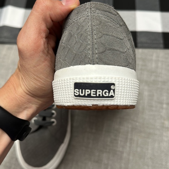 NWOT Superga Suede Anaconda in Gray - Picture 8 of 9